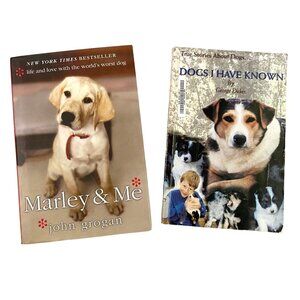True Dog Stories Hardcover Book Lot of‎ 2 Dogs I Have Known Marley and Me 1st Ed